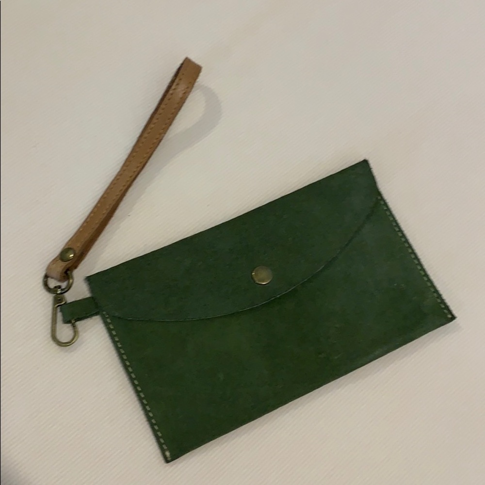 Lucky Brand Suede Wristlet